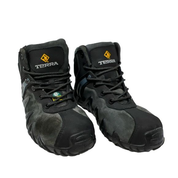 Terra work boots 8 mens water oil resistant odor control safety shoes Venom Mid main image 3